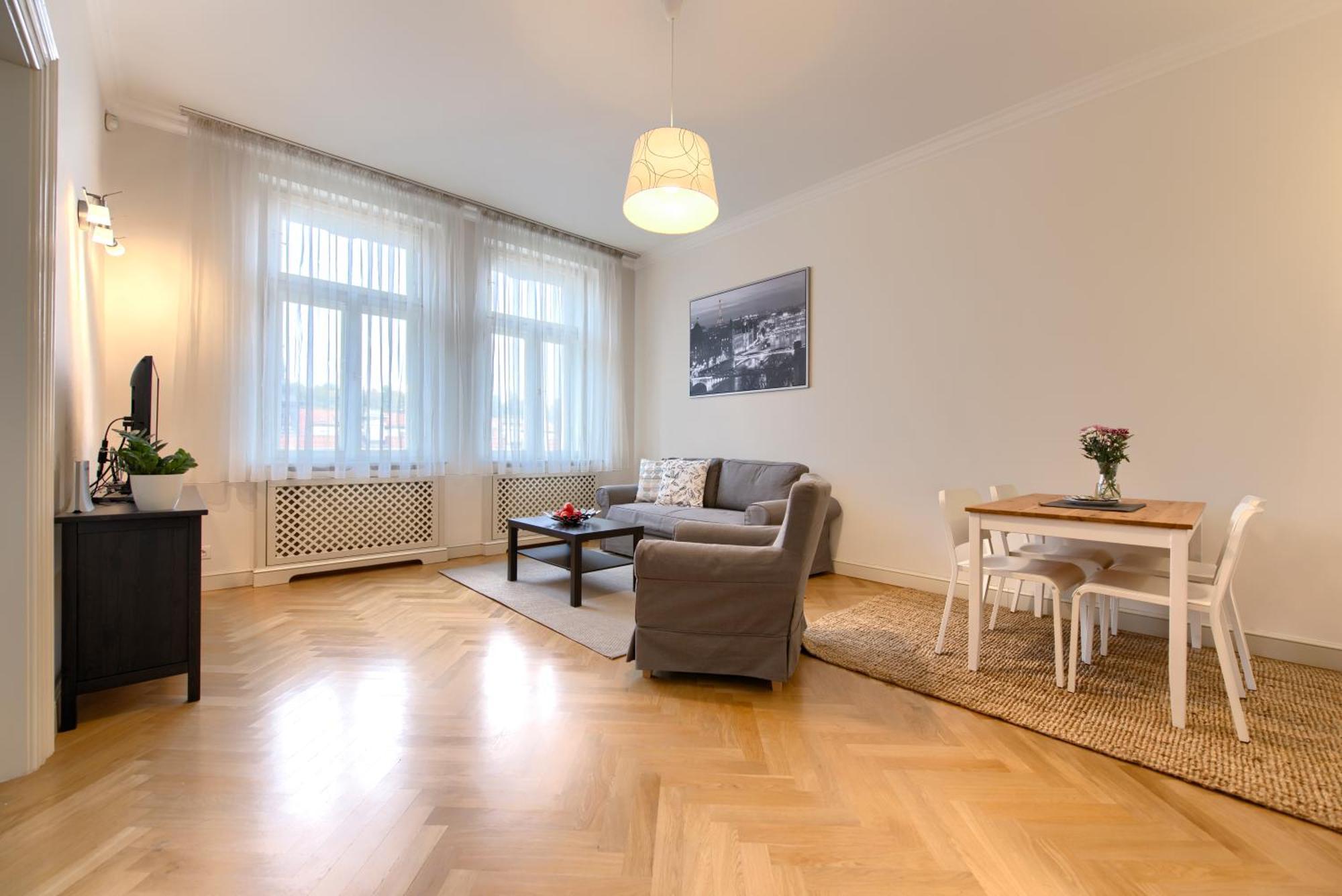 Milosrdnych Apartments Prag Zimmer foto